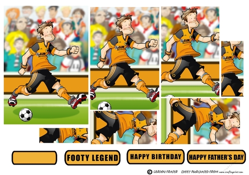 Football Dude Gold and Black Pyramid