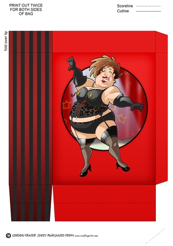 Burlesque Dudess Mini Gift Bag