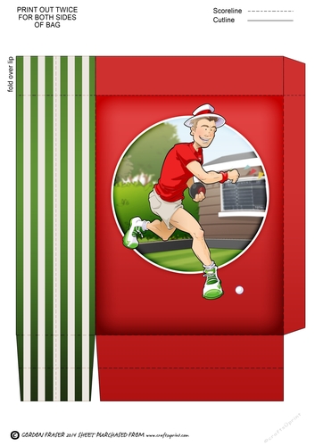 Young Lawn Bowls Dude Red Mini Gift Bag
