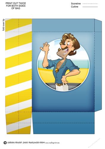 Medallion Man Dude Mini Gift Bag