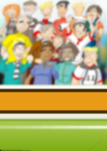 Football Dude Gold and Black Pitch Scene