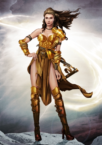Gina Warrior Princess (Gold) A4