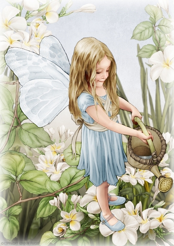 Forest Fairy Evie Light Blue A4