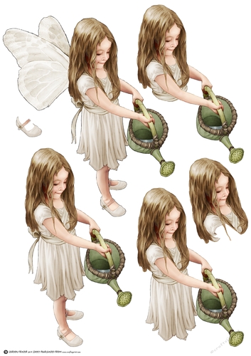 Forest Fairy Evie Cream Decoupage Sheet