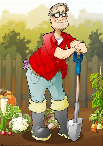 Gardening/Allotment Dude Glasses A4