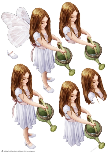 Forest Fairy Evie Lilac Decoupage Sheet