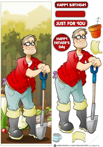 Gardening/Allotment Dude Glasses Large Vertical DL