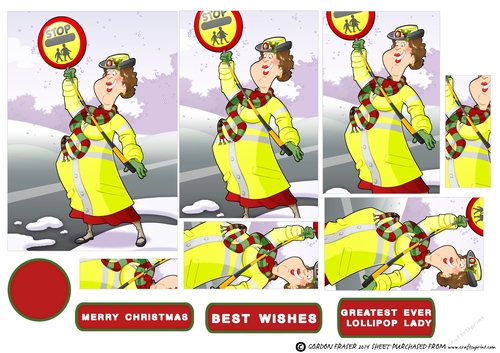Christmas Lollipop Lady Dudess Pyramid