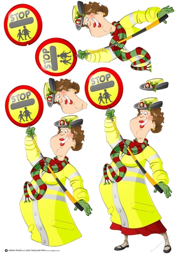Christmas Lollipop Lady Dudess Decoupage Sheet