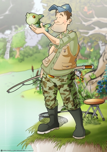 Fishing Dude 2 (Camo) A4