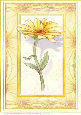 Golden Flower A4.