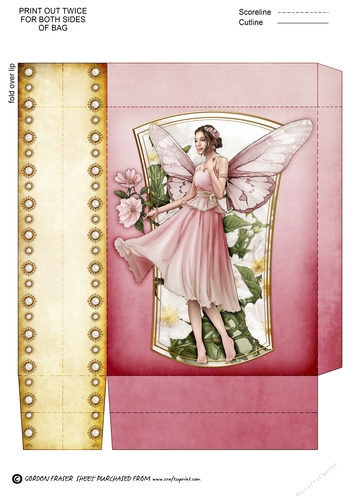 Forest Fairy Ophelia Mini Gift Bag Light Pink