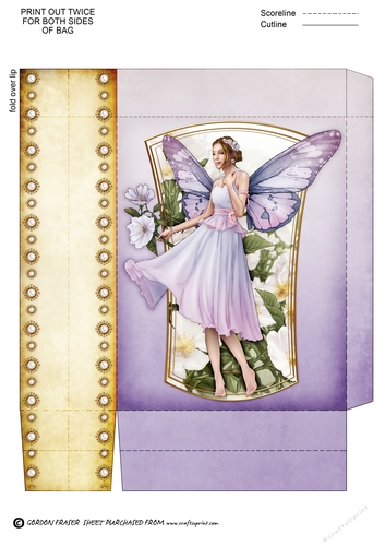 Forest Fairy Ophelia Mini Gift Bag Lilac