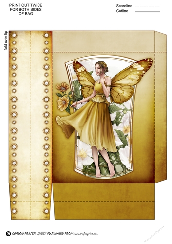 Forest Fairy Ophelia Mini Gift Bag Gold