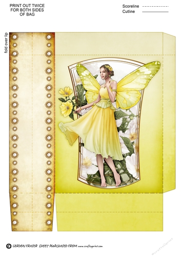 Forest Fairy Ophelia Mini Gift Bag Yellow