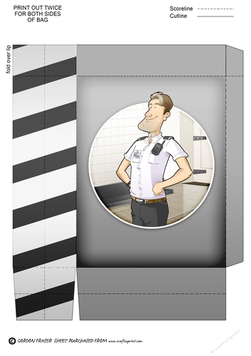 Prison Guard Dude Mini Gift Bag