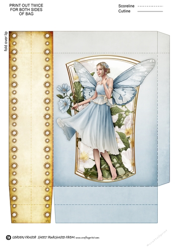 Forest Fairy Ophelia Mini Gift Bag Light Blue