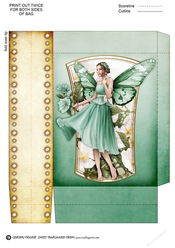 Forest Fairy Ophelia Mini Gift Bag Aqua