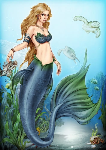 Oceania Mermaid A4 Blue