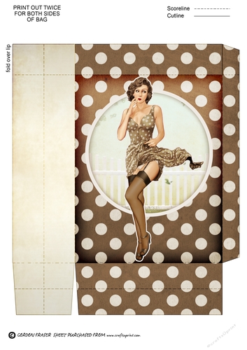 Eva Grace Mini Gift Bag Brown