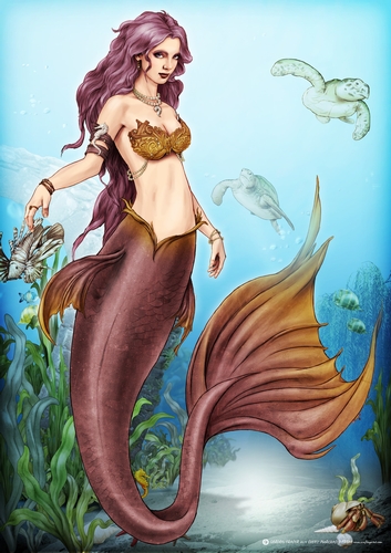 Oceania Mermaid A4 Dark Pink