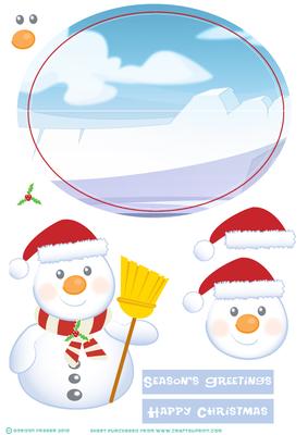 Tubby the Snowman Wobble Card.