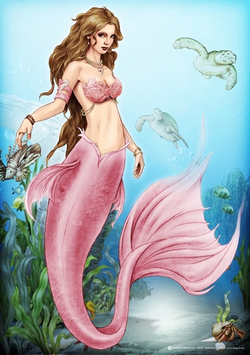 Oceania Mermaid A4 Light Pink