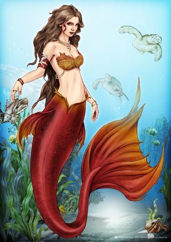 Oceania Mermaid A4 Red