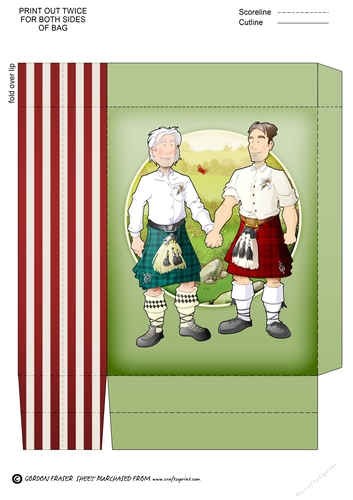 Civil Partnership Dudes Mini Gift Bag