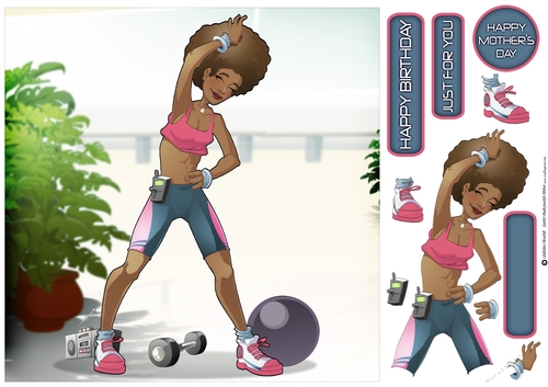 Get Fit Dudess 2 8x8 Quick Card