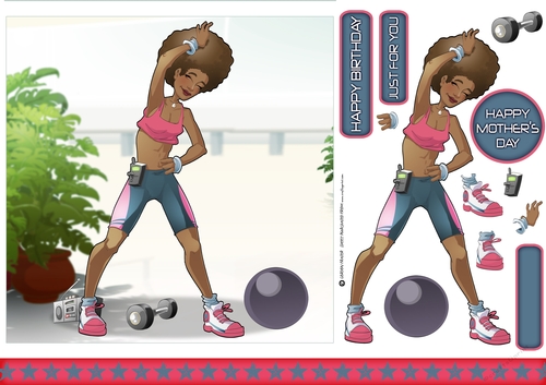 Get Fit Dudess 2 7x7 Quick Card