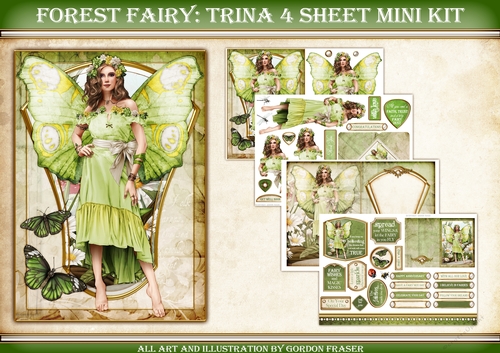 Forest Fairy Trina 4 Sheet Mini Kit Green