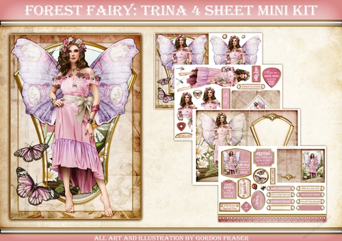 Forest Fairy Trina 4 Sheet Mini Kit Light Pink
