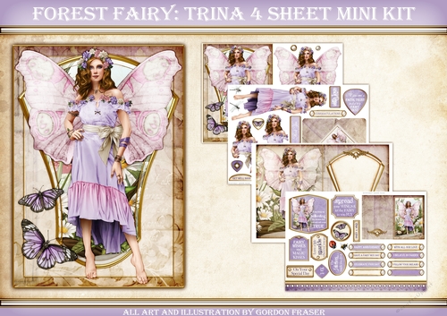 Forest Fairy Trina 4 Sheet Mini Kit Lilac