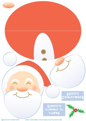 Santa's Coming Wobble Card.