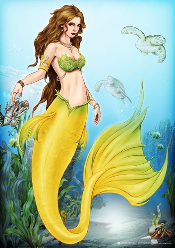 Oceania Mermaid A4 Yellow