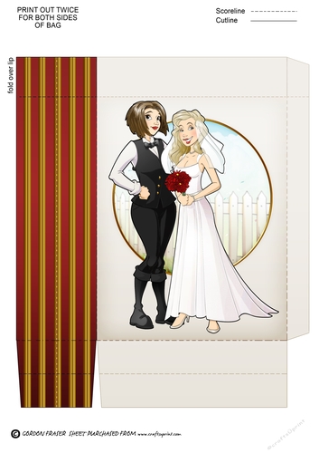 Civil Partnership Dudess Mini Gift Bag