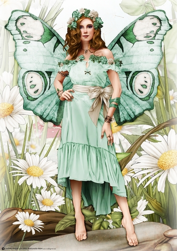 Forest Fairy Trina  Aqua A4