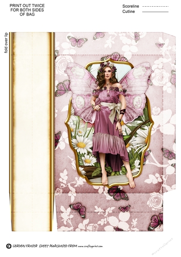 Forest Fairy Trina Dark Pink Mini Gift Bag