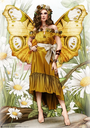 Forest Fairy Trina  Gold A4
