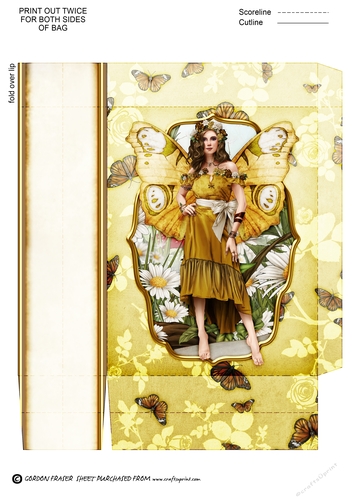 Forest Fairy Trina Gold Mini Gift Bag