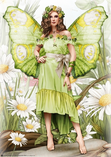 Forest Fairy Trina  Green A4