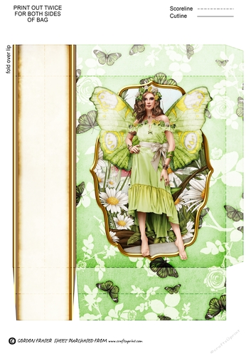 Forest Fairy Trina Green Mini Gift Bag