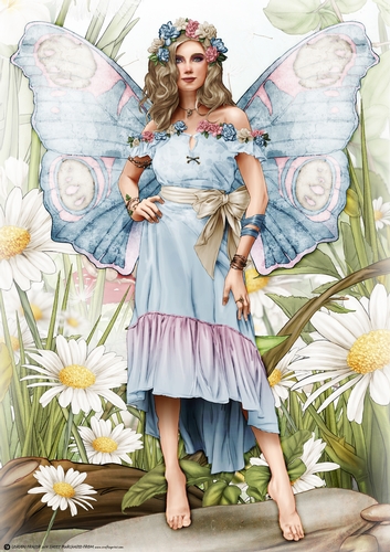 Forest Fairy Trina Light Blue A4