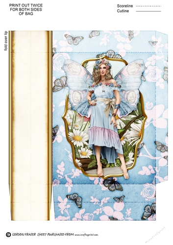 Forest Fairy Trina Light Blue Mini Gift Bag