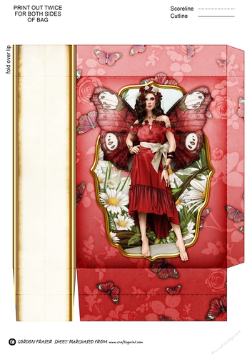 Forest Fairy Trina Red Mini Gift Bag