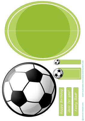 Football Black Wobble Card.