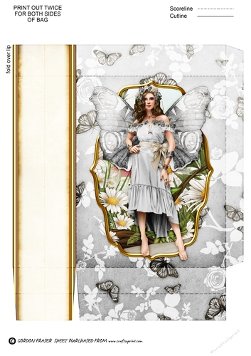 Forest Fairy Trina Silver Mini Gift Bag