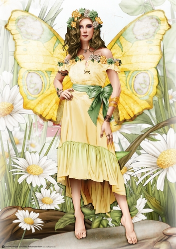 Forest Fairy Trina Yellow A4
