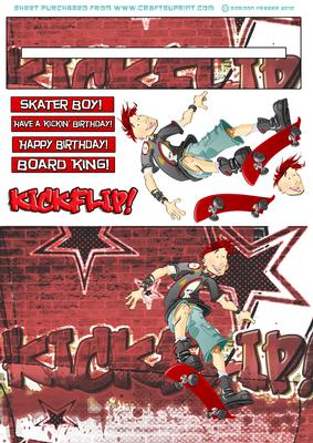Skater Dude Penny Slider.